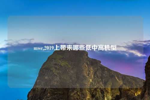 mwc,2019上带来哪些低中高机型