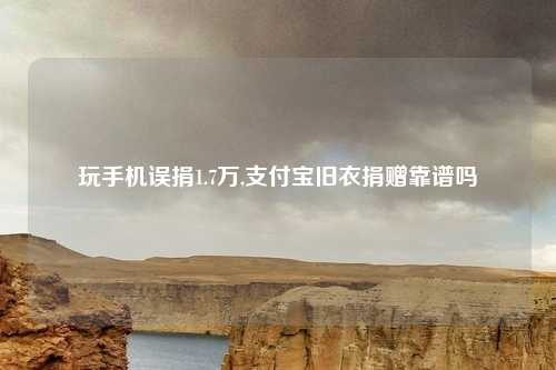 玩手机误捐1.7万,支付宝旧衣捐赠靠谱吗