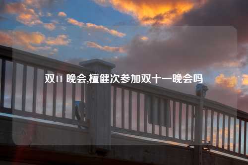 双11 晚会,檀健次参加双十一晚会吗