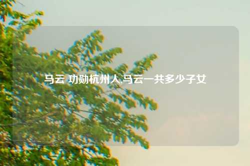 马云 功勋杭州人,马云一共多少子女