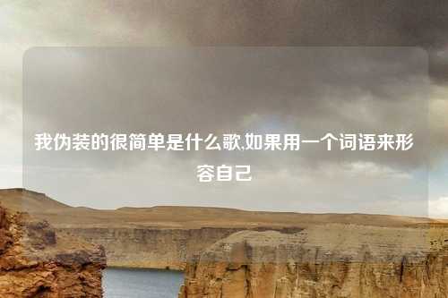 我伪装的很简单是什么歌,如果用一个词语来形容自己