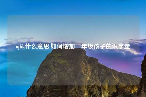 ojbk什么意思,如何增加一年级孩子的识字量