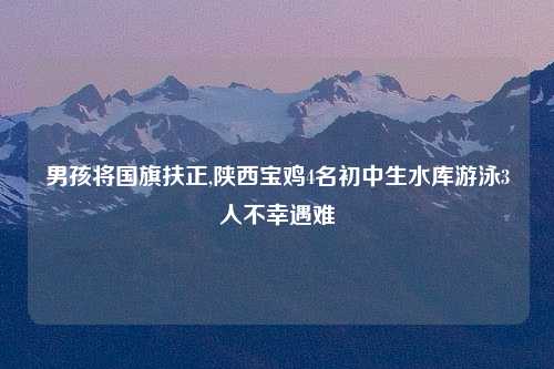 男孩将国旗扶正,陕西宝鸡4名初中生水库游泳3人不幸遇难