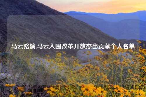 马云路演,马云入围改革开放杰出贡献个人名单