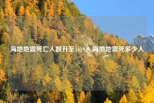 海地地震死亡人数升至1419人,海地地震死多少人