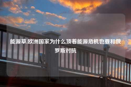 能源草,欧洲国家为什么顶着能源危机也要和俄罗斯对抗