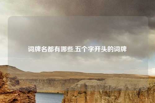 词牌名都有哪些,五个字开头的词牌