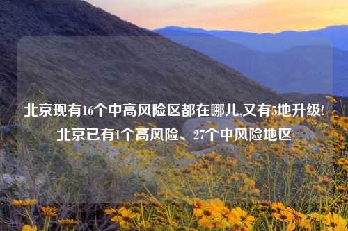 北京现有16个中高风险区都在哪儿,又有5地升级!北京已有1个高风险、27个中风险地区