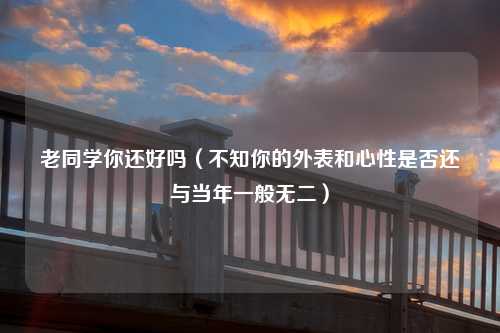 老同学你还好吗（不知你的外表和心性是否还与当年一般无二）