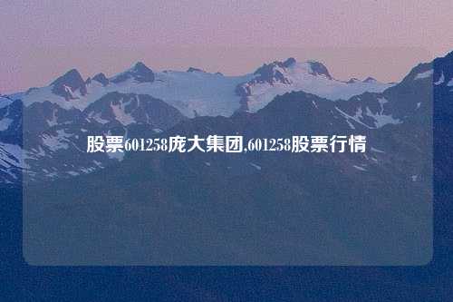 股票601258庞大集团,601258股票行情