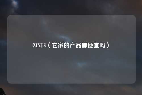 ZINUS（它家的产品都便宜吗）