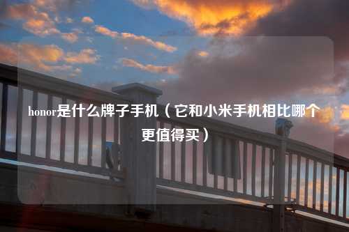 honor是什么牌子手机（它和小米手机相比哪个更值得买）