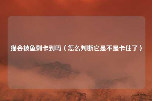 猫会被鱼刺卡到吗（怎么判断它是不是卡住了）