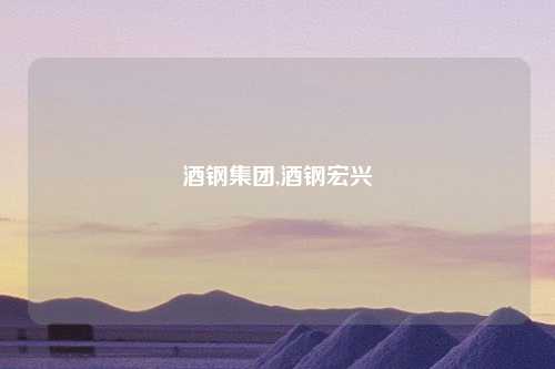 酒钢集团,酒钢宏兴