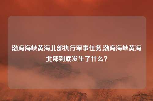 渤海海峡黄海北部执行军事任务,渤海海峡黄海北部到底发生了什么？