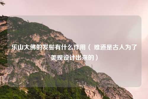 乐山大佛的发髻有什么作用（ 难道是古人为了美观设计出来的）