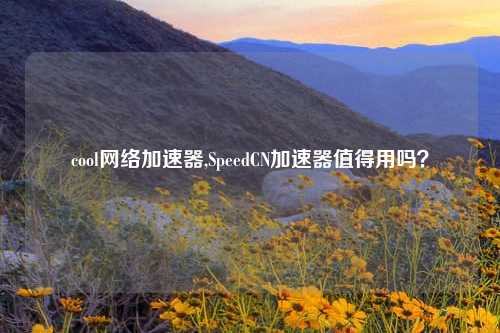 cool网络加速器,SpeedCN加速器值得用吗？