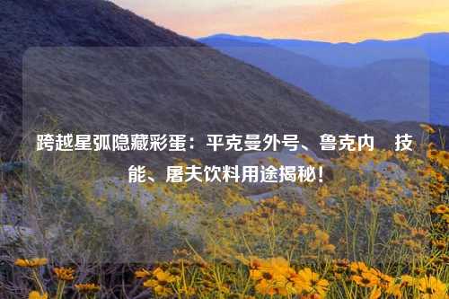 跨越星弧隐藏彩蛋：平克曼外号、鲁克内茲技能、屠夫饮料用途揭秘！