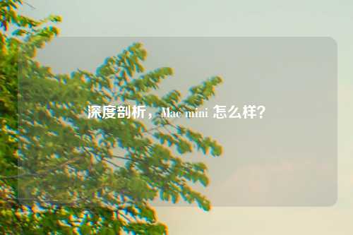 深度剖析，Mac mini 怎么样？