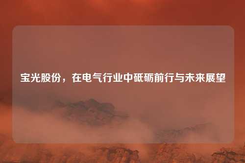 宝光股份，在电气行业中砥砺前行与未来展望