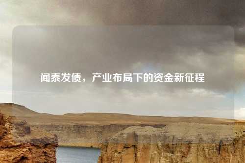 闻泰发债，产业布局下的资金新征程