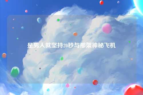 是男人就坚持20秒与那架神秘飞机