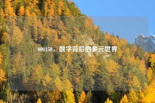 000150，数字背后的多元世界