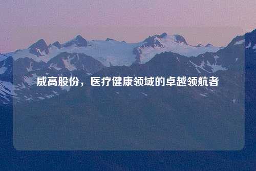 威高股份，医疗健康领域的卓越领航者