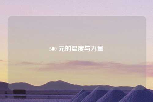 500 元的温度与力量