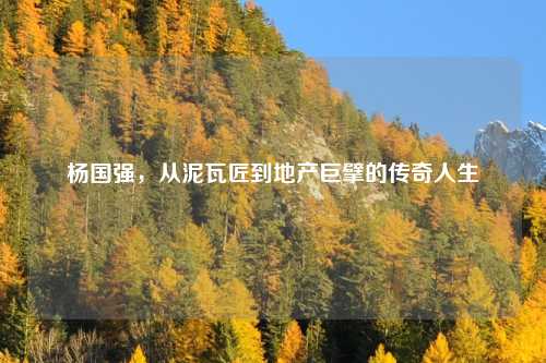 杨国强，从泥瓦匠到地产巨擘的传奇人生