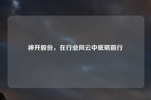 神开股份，在行业风云中砥砺前行